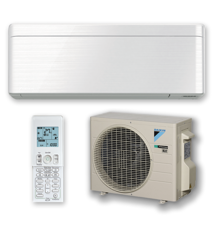 DAIKIN Zena (White Hairline) 3.5kW Reverse Cycle Inverter Split System FTXJ35T-W Built-In Wifi